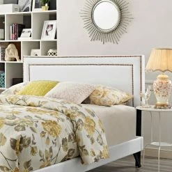 Coupon ⭐ Queen Modway Virginia Platform Bed With Round Splayed Legs 💯 -Beds Shop detail5EEI1923