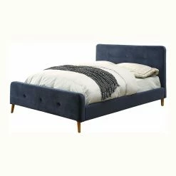 New 💯 Queen Furniture Of America Leandra Upholstered Platform Bed 🛒 -Beds Shop detail5ENLB2951