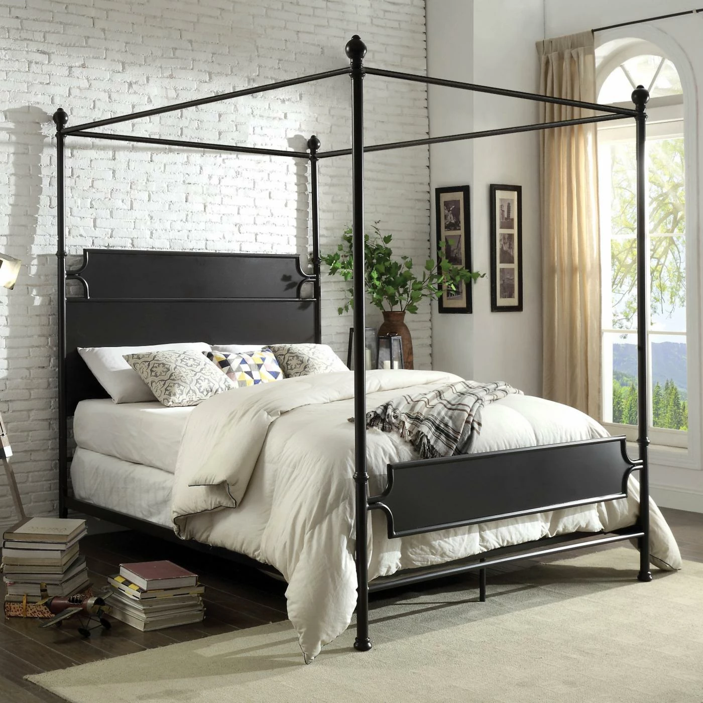 Cheapest π₯ King HN Home Dalton Transitional Canopy Bed βοΈ 6 Cheapest π₯ King HN Home Dalton Transitional Canopy Bed βοΈ - Image 4