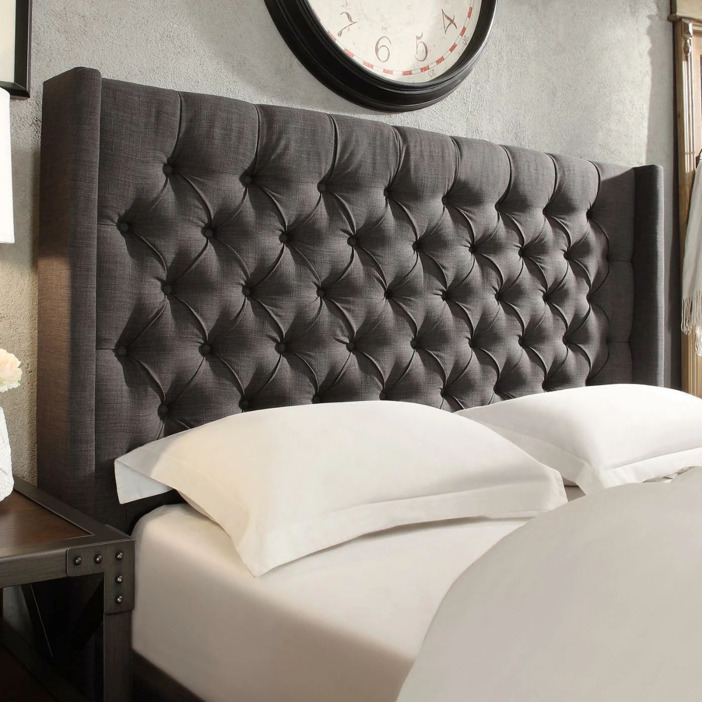 Discount π King HumbleNest Homestead Wingback Tufted Upholstered Platform Bed π₯ 10 Discount π King HumbleNest Homestead Wingback Tufted Upholstered Platform Bed π₯ - Image 8