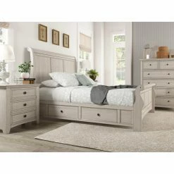 Wholesale ✨ King Weston Home Crestler Platform Storage Sleigh Bed 🔔 -Beds Shop detail5HME3567