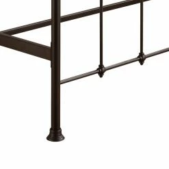 Wholesale 👏 HomeFare Curved Finial Frame Metal Panel Bed - King 🥰 -Beds Shop detail5HOMM2256