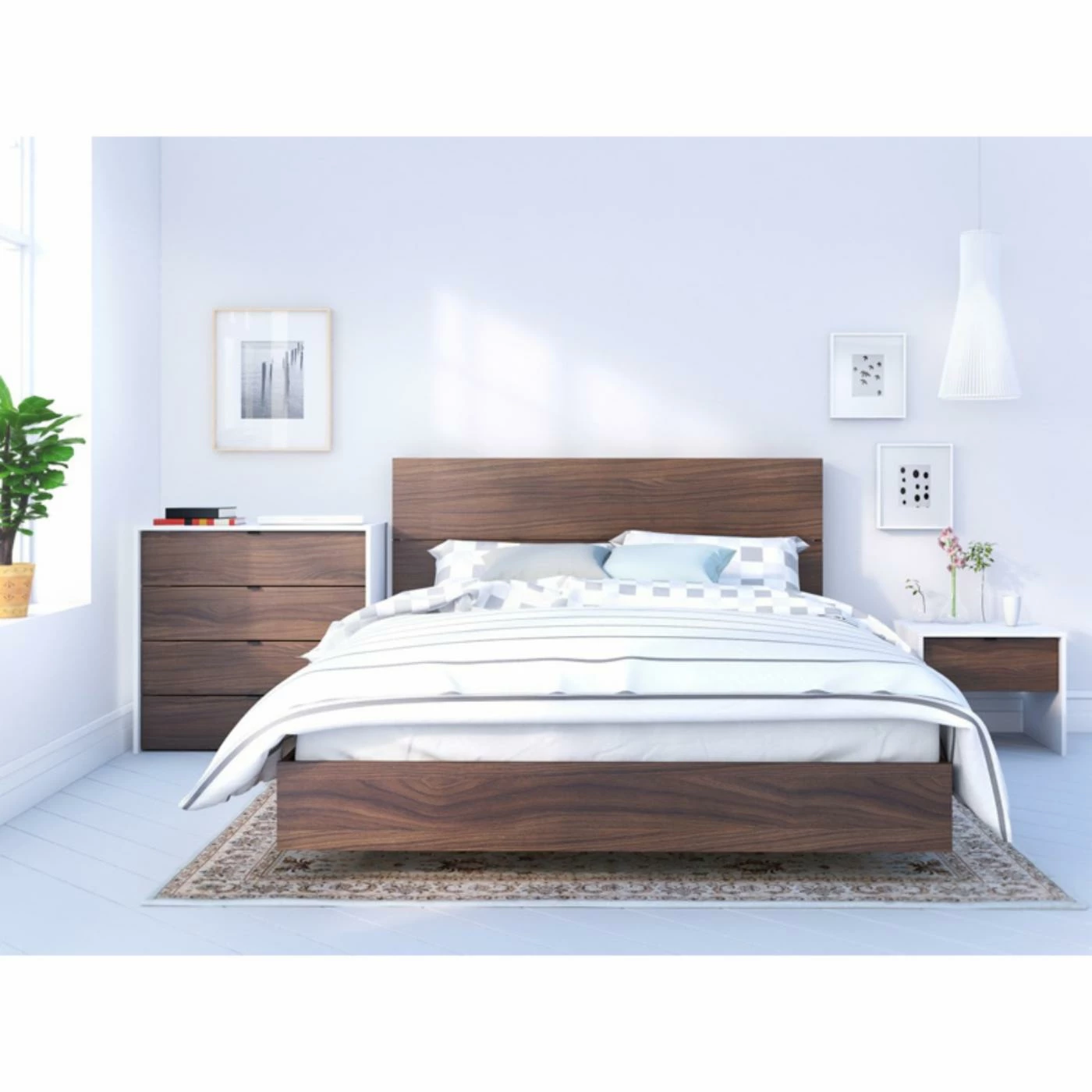Deals π Queen Nexera Alibi Platform Bed With Optional Modern Headboard π 10 Deals π Queen Nexera Alibi Platform Bed With Optional Modern Headboard π - Image 8