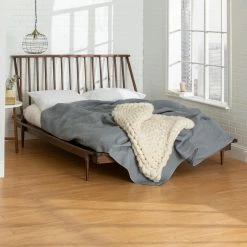 Coupon ❤️ Queen Manor Park Modern Spindle Platform Bed ⭐ -Beds Shop detail5WAL782