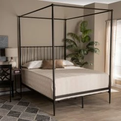 Cheapest π Queen Baxton Studio Elsa Canopy Bed π₯ 17 Cheapest π Queen Baxton Studio Elsa Canopy Bed π₯ -Beds Shop detail5WSI5081