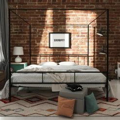 Buy π King Novogratz Marion Canopy Platform Bed π 20 Buy π King Novogratz Marion Canopy Platform Bed π -Beds Shop detail6AMW1620