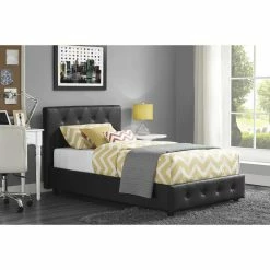 Outlet 😉 King DHP Dakota Tufted Platform Bed 🔥 -Beds Shop detail6AMW864