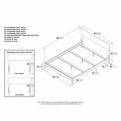 Outlet 👏 King AFI Furnishings Orlando Traditional Bed 🛒 -Beds Shop detail6ATF894