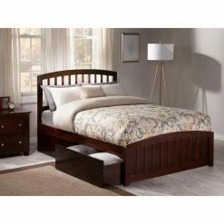 Cheapest 🔔 Full/Double AFI Furnishings Richmond Platform Bed With Matching Foot Board ✔️ -Beds Shop detail6ATF899