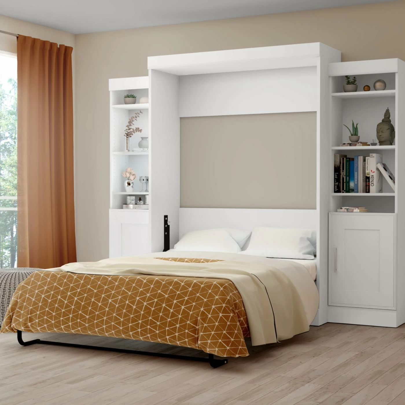 Best Pirce π Queen Bestar Edge Murphy Wall Bed With 1-Door And 3-Shelf Attached Storage Unit β¨ 11 Best Pirce π Queen Bestar Edge Murphy Wall Bed With 1-Door And 3-Shelf Attached Storage Unit β¨ - Image 9