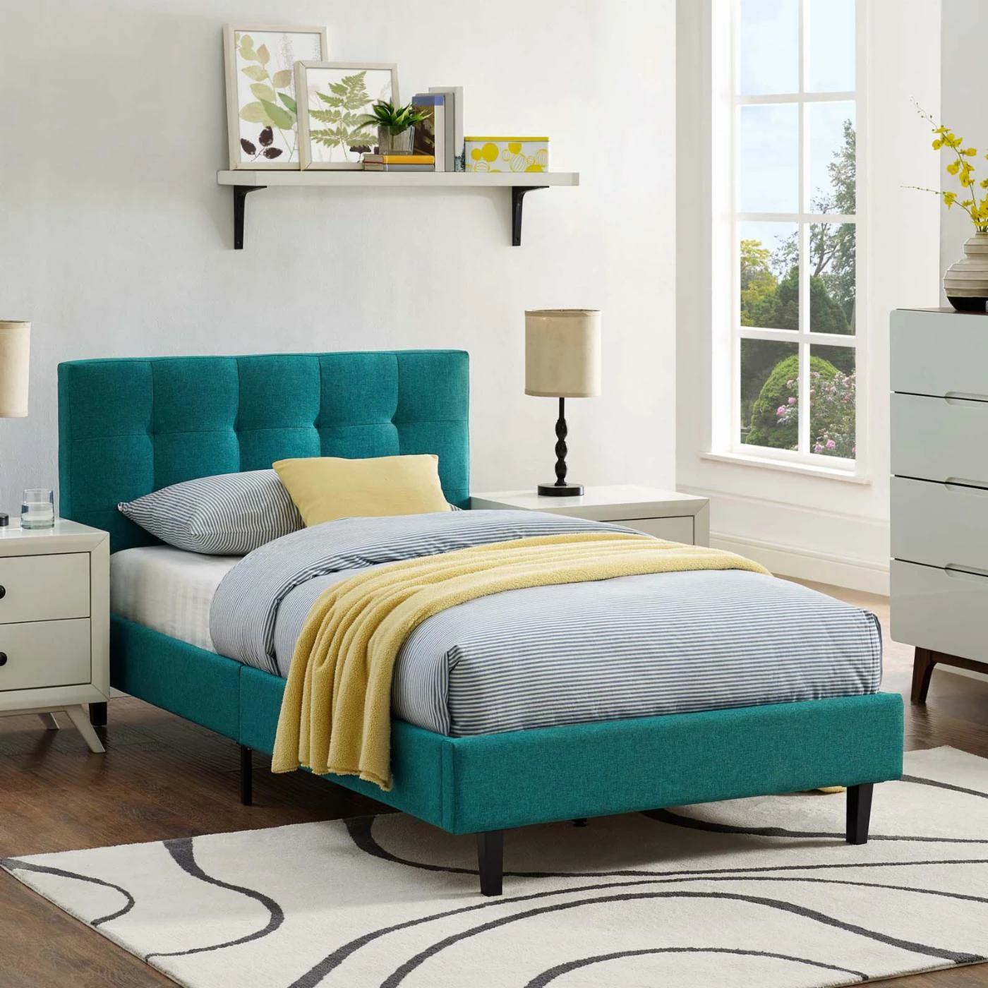 Promo π Twin Modway Linnea Platform Bed 𧨠11 Promo π Twin Modway Linnea Platform Bed 𧨠- Image 9