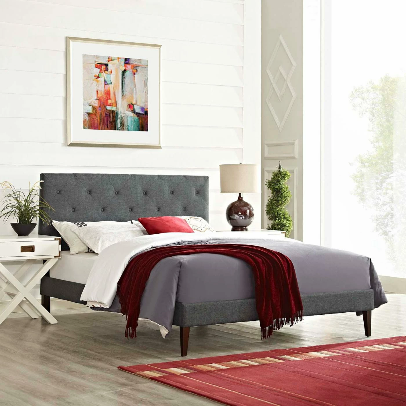 Coupon 𧨠King Modway Tarah Platform Bed With Squared Tapered Legs π 11 Coupon 𧨠King Modway Tarah Platform Bed With Squared Tapered Legs π - Image 9
