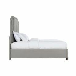 Hot Sale 👍 King Picket House Furnishings Duncan Upholstered Platform Bed 🔔 -Beds Shop detail6ELET1172