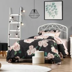 Coupon 🔥 Full/Double Hillsdale Furniture Jolie Arched Scroll Metal Panel Bed 👏 -Beds Shop detail6HL5409