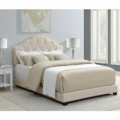 Deals ❤️ King HomeFare Upholstered Camelback Low Profile Bed ❤️ 20 Deals ❤️ King HomeFare Upholstered Camelback Low Profile Bed ❤️ -Beds Shop detail6HOMM2176