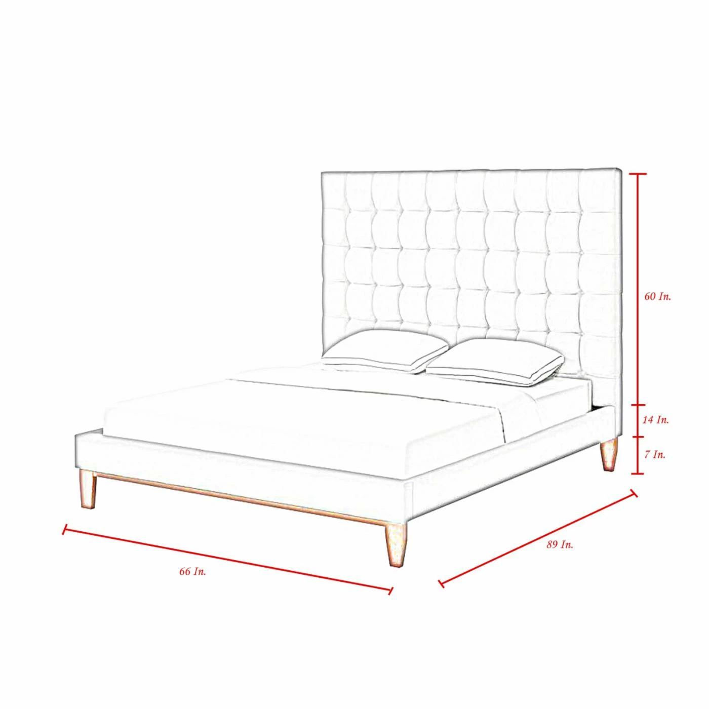 Best deal π€© Queen Inspired Home Scott Linen Upholstered Platform Bed π 11 Best deal π€© Queen Inspired Home Scott Linen Upholstered Platform Bed π - Image 9