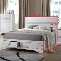 Discount 🤩 K&B Furniture King K&B Furniture Elegant Storage Platform Bed ❤️ -Beds Shop detail6KBF1065