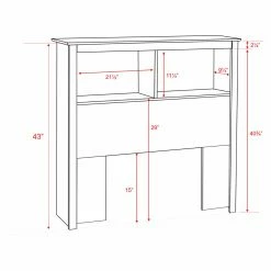 Wholesale 🛒 Prepac Manufacturing King Prepac Manhattan Bookcase Storage Platform Bed ✨ -Beds Shop detail6PRM100