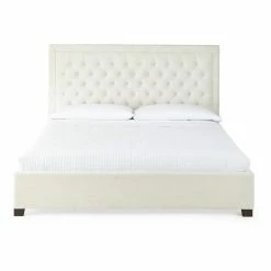 Buy 🎉 King Steve Silver Co. Isadora Upholstered Platform Bed 😀 -Beds Shop detail6SSC2843