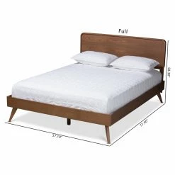 Deals 😉 Queen Baxton Studio Demeter Wood Platform Bed 👏 -Beds Shop detail6WSI4597