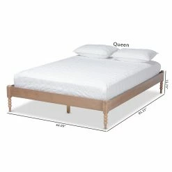 New β€οΈ King Baxton Studio Cielle Platform Bed π― 20 New β€οΈ King Baxton Studio Cielle Platform Bed π― -Beds Shop detail6WSI5100