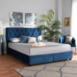 Best reviews of 🎉 Queen Baxton Studio Caronia Platform Storage Bed 🛒 -Beds Shop detail6WSI5102