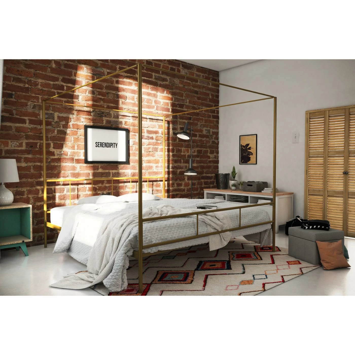 Buy π King Novogratz Marion Canopy Platform Bed π 12 Buy π King Novogratz Marion Canopy Platform Bed π - Image 10