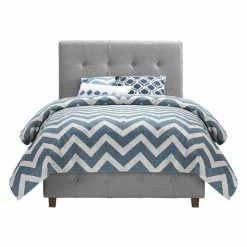 Cheapest 🌟 King DHP Rose Upholstered Platform Bed 🎉 -Beds Shop detail7AMW862