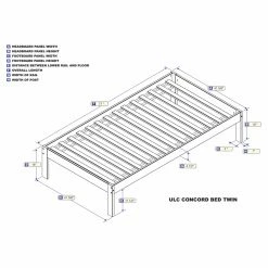 New 👍 AFI Furnishings King Urban Lifestyle Concord Platform Bed 😉 -Beds Shop detail7ATF605