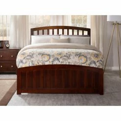 Cheapest 🔔 Full/Double AFI Furnishings Richmond Platform Bed With Matching Foot Board ✔️ -Beds Shop detail7ATF899