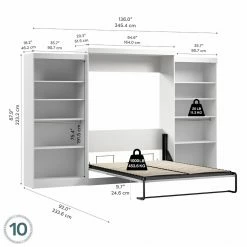 Promo βοΈ Queen Bestar Pur Murphy Wall Bed With Two 5-Shelf Storage Units π― 19 Promo βοΈ Queen Bestar Pur Murphy Wall Bed With Two 5-Shelf Storage Units π― -Beds Shop detail7BES564