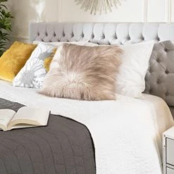 Wholesale ✔️ Best Selling Home Scout Fully Upholstered Light Grey Queen Bed 👏 -Beds Shop detail7BSHD3373