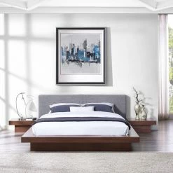 Budget 🎁 Modway Freja Platform Bed With Nightstands - Queen 😉 -Beds Shop detail7EEI1460