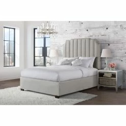 Hot Sale 👍 King Picket House Furnishings Duncan Upholstered Platform Bed 🔔 -Beds Shop detail7ELET1172