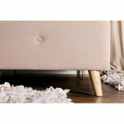 New 💯 Queen Furniture Of America Leandra Upholstered Platform Bed 🛒 -Beds Shop detail7ENLB2951