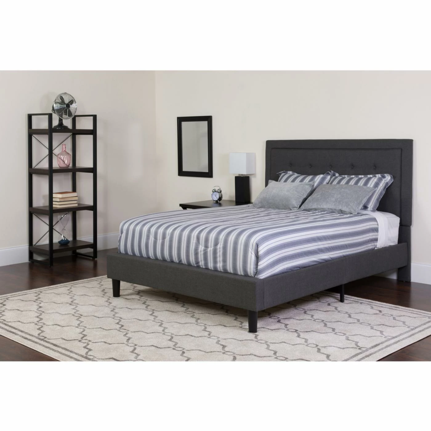 Best Pirce ⌛ King Flash Furniture Roxbury Tufted Upholstered Platform Bed With Pocket Spring Mattress ✔️ 12 Best Pirce ⌛ King Flash Furniture Roxbury Tufted Upholstered Platform Bed With Pocket Spring Mattress ✔️ - Image 10