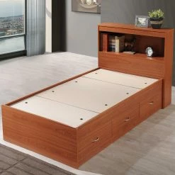 Discount ⭐ Twin Hodedah Imports Captain Bed With 3 Drawers 😉 -Beds Shop detail7HODE154