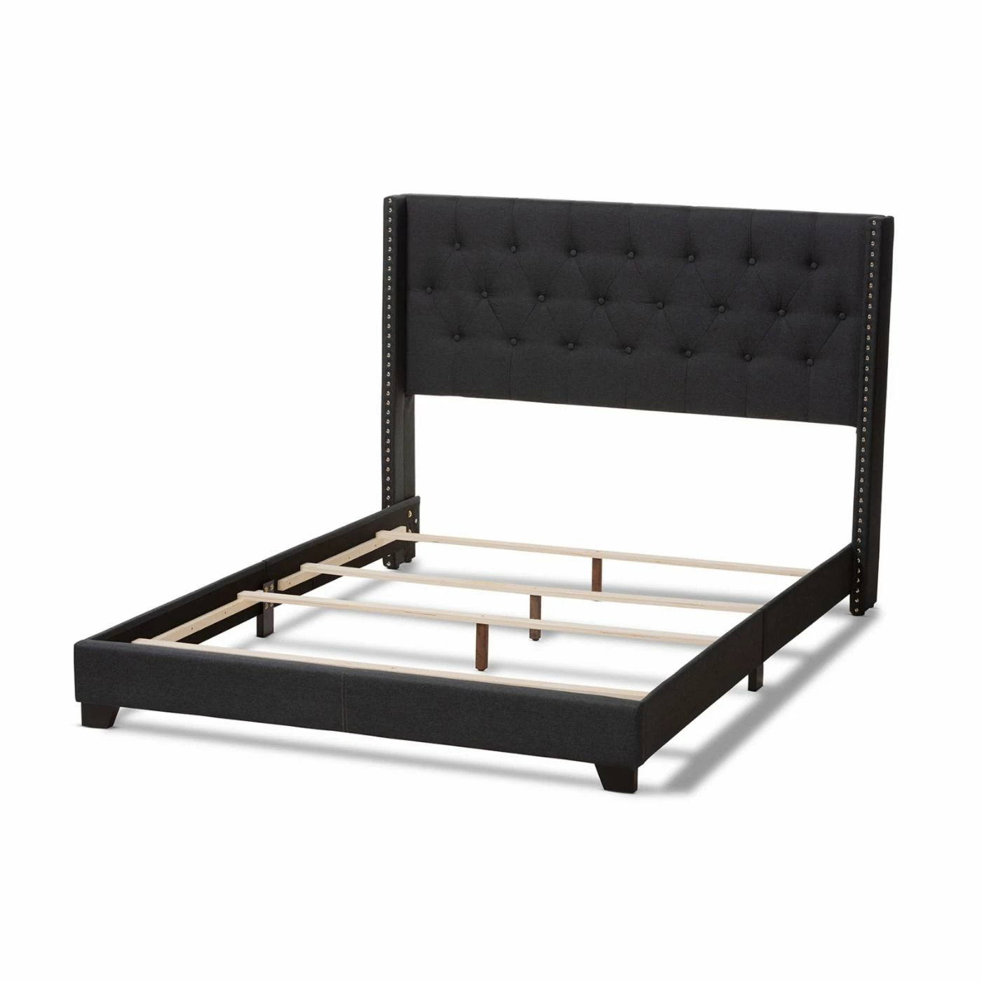 Flash Sale β¨ King Baxton Studio Brady Upholstered Low Profile Bed π₯° 12 Flash Sale β¨ King Baxton Studio Brady Upholstered Low Profile Bed π₯° - Image 10