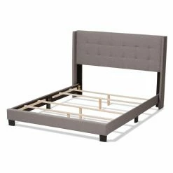 Outlet β€οΈ King Baxton Studio Lisette Upholstered Low Profile Bed π 21 Outlet β€οΈ King Baxton Studio Lisette Upholstered Low Profile Bed π -Beds Shop detail7WSI4151