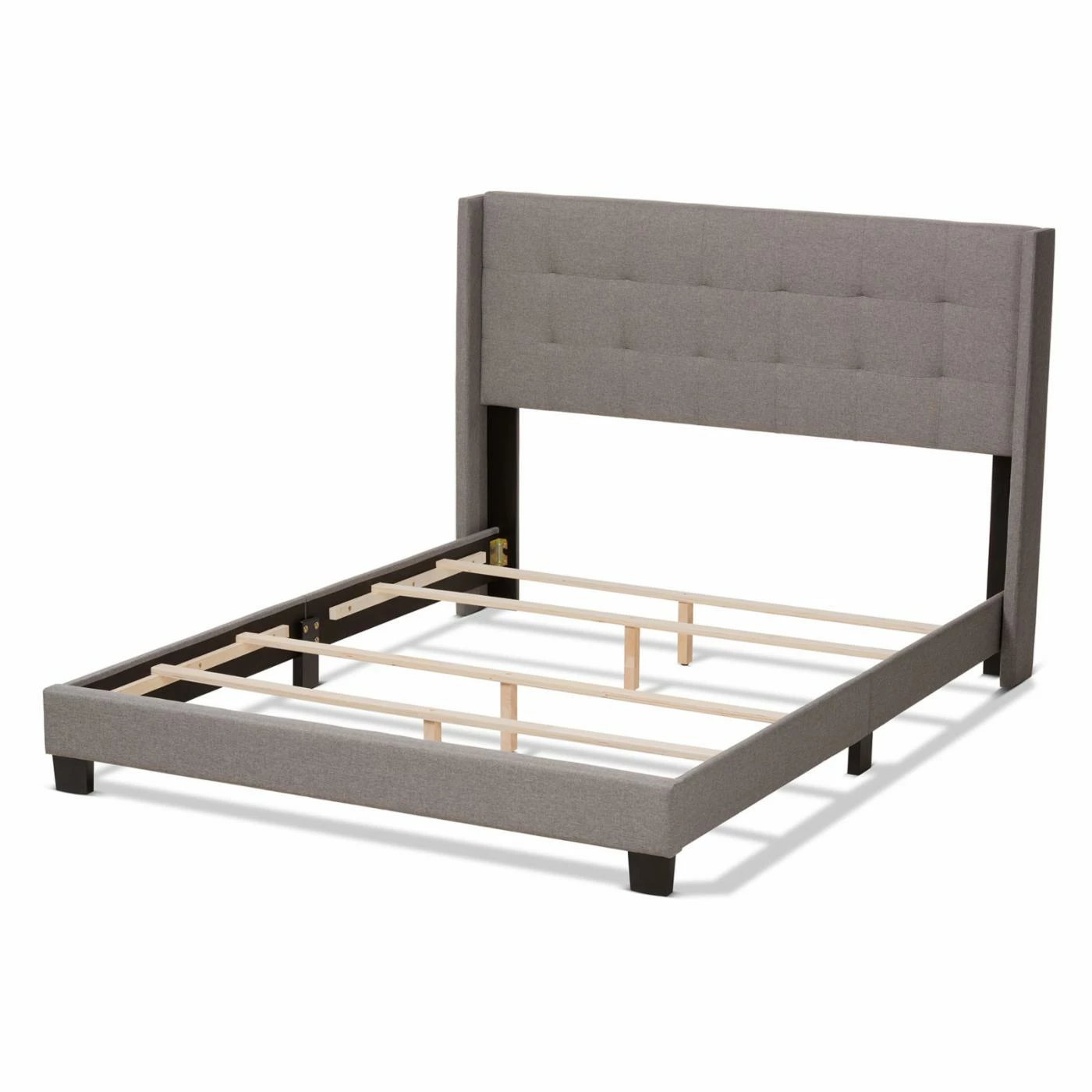 Outlet β€οΈ King Baxton Studio Lisette Upholstered Low Profile Bed π 12 Outlet β€οΈ King Baxton Studio Lisette Upholstered Low Profile Bed π - Image 10