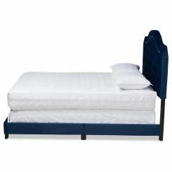 Buy 🧨 Queen Baxton Studio Samantha Upholstered Button Tufted Panel Bed 😀 -Beds Shop detail7WSI4935