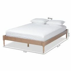 New β€οΈ King Baxton Studio Cielle Platform Bed π― 21 New β€οΈ King Baxton Studio Cielle Platform Bed π― -Beds Shop detail7WSI5100