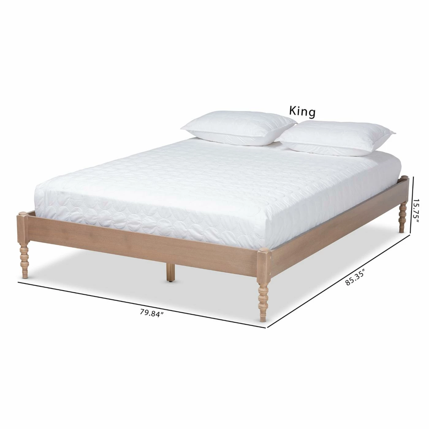 New β€οΈ King Baxton Studio Cielle Platform Bed π― 12 New β€οΈ King Baxton Studio Cielle Platform Bed π― - Image 10