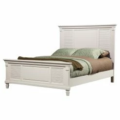 Hot Sale ⌛ California King Alpine Furniture Winchester Shutter Mansion Panel Bed 🌟 -Beds Shop detailALPE054