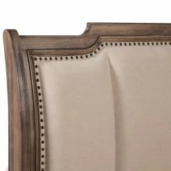 Discount π California King Alpine Furniture Melbourne Upholstered Sleigh Bed - French Truffle π 8 Discount π California King Alpine Furniture Melbourne Upholstered Sleigh Bed - French Truffle π -Beds Shop detailALPE332
