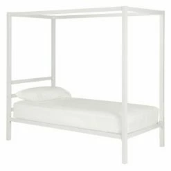 Cheap 🔔 Full/Double DHP Metal Canopy Bed 🎉 -Beds Shop detailAMW1343