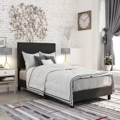 Brand new 🤩 Full/Double DHP Janford Upholstered Panel Bed ❤️ -Beds Shop detailAMW1491