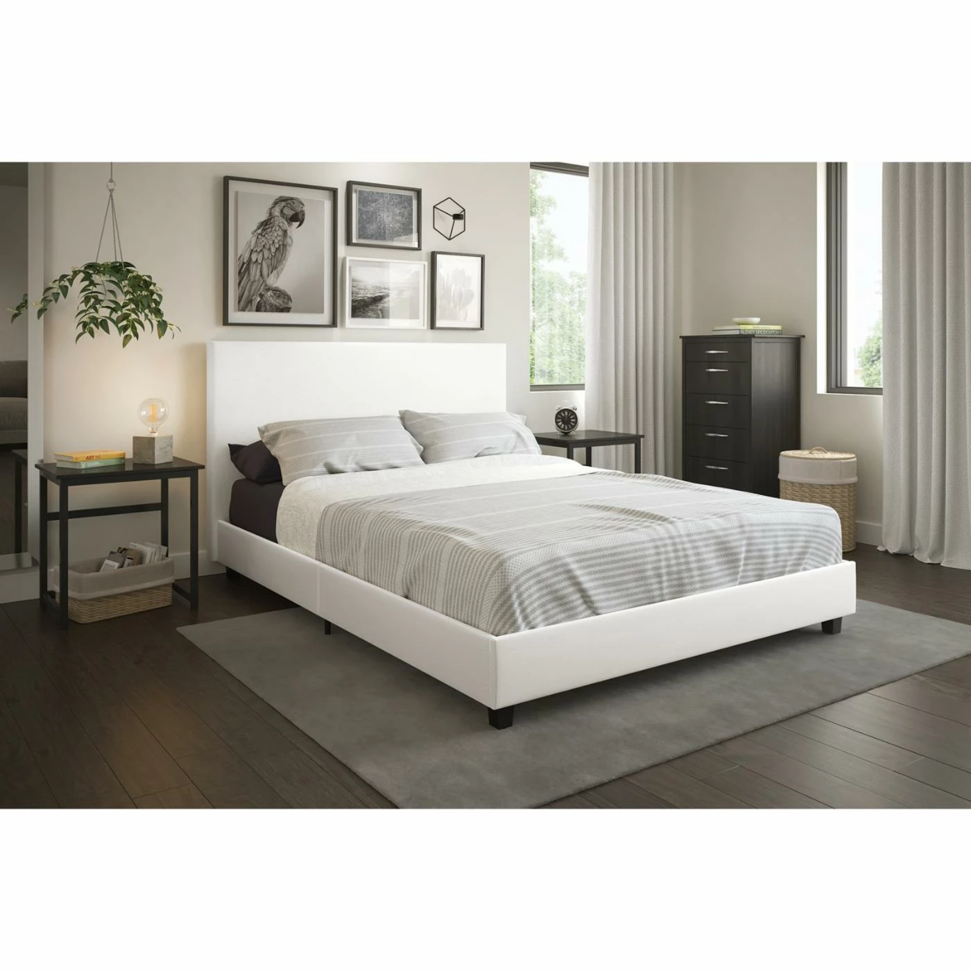 Hot Sale π― Queen Mainstays Faux Leather Platform Bed π― 5 Hot Sale π― Queen Mainstays Faux Leather Platform Bed π― - Image 3