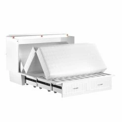 Buy 🎉 AFI Furnishings Queen Nantucket Murphy Bed Chest With Charging Station & Cool Soft Mattress 🛒 -Beds Shop detailATF815