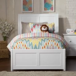 Outlet 🔔 Full/Double AFI Furnishings Portland Platform Bed With Matching Foot Board 😀 -Beds Shop detailATF898